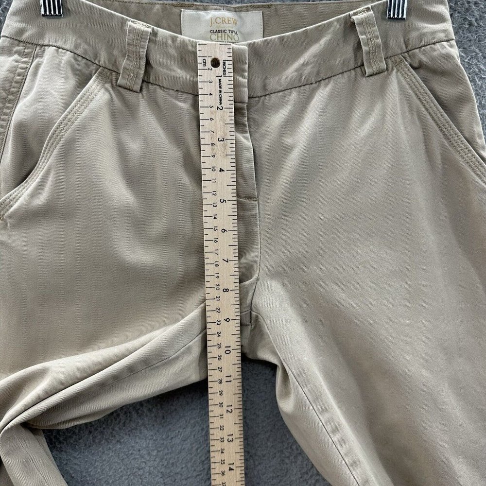 J. Crew Pants Women's 2 Tan Khaki Classic Twill Chino Pants Ladies 2 - Picture 8 of 13
